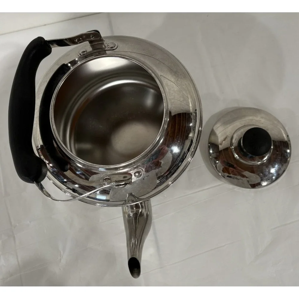 MARTHA STEWART For Macy's 4.2 QT. Heavy Gauge Stainless Steel Tea Kettle
